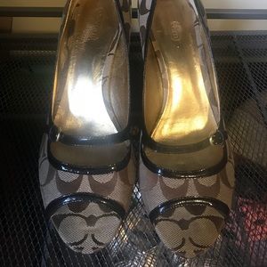 Coach signature mono shoes